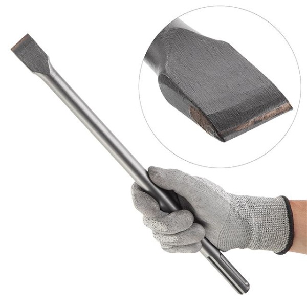 Зубило по каменю SDS MAX 25мм 400 x 18мм з побєдитовою напайкою INTERTOOL SD-0455