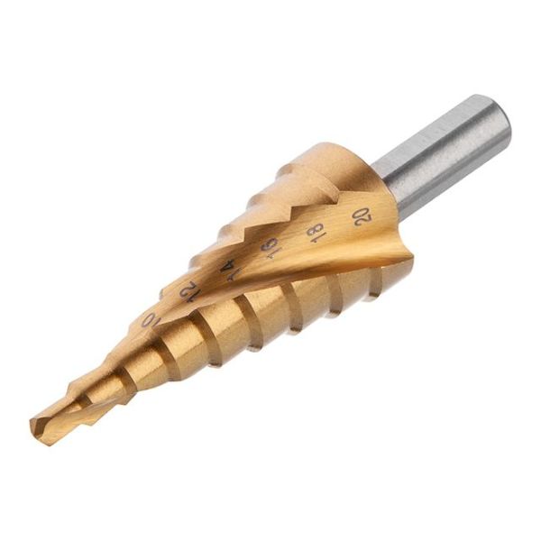 Свердло ступінчасте по металу спіральне 4-20 мм INTERTOOL SD-5834