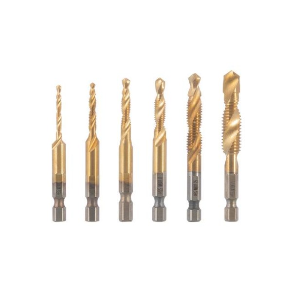 Набір свердел-мітчиків 6 од. INTERTOOL SD-5841