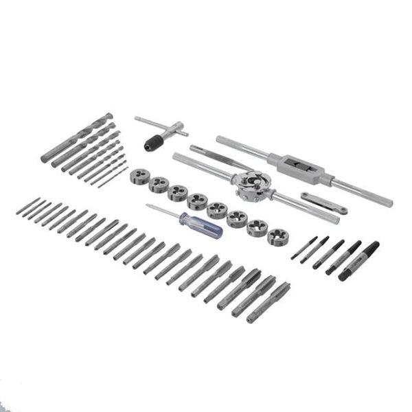 Набір плашок M3-M12 і мітчиків M3-M12, 52 од. INTERTOOL SD-8052