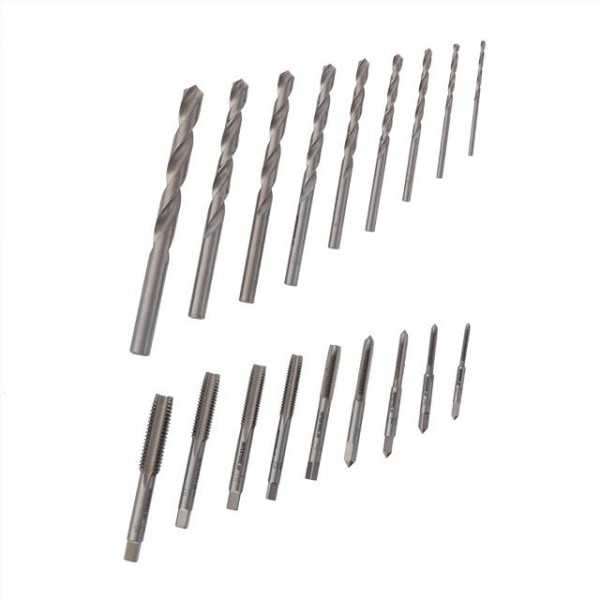 Набір мітчиків та свердел 18 од. INTERTOOL SD-8100