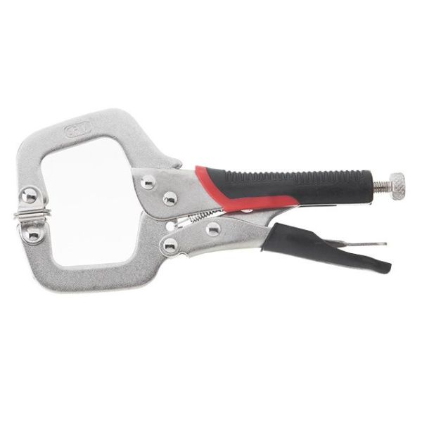 Кліщі затискні C-type 150 мм, CrV INTERTOOL UT-5205