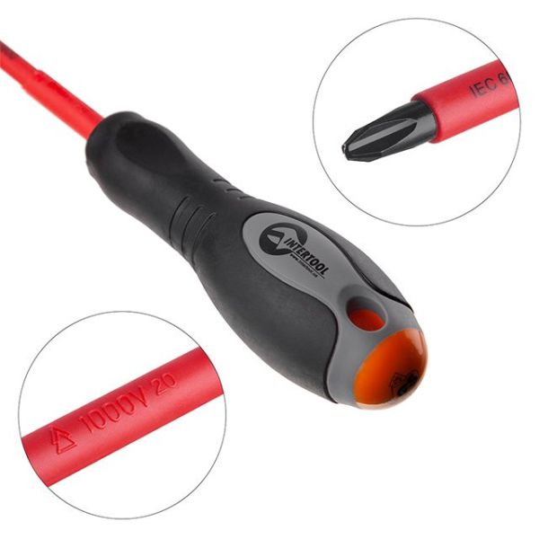 Викрутка хрестова ізольована PH3 * 150 мм, 1000 В INTERTOOL VT-3213