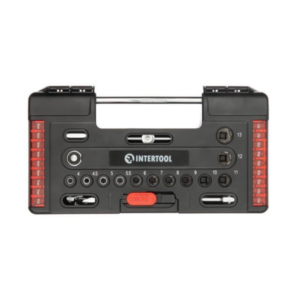 Набір насадок і головок з тріскачкою 57 од. STORM INTERTOOL VT-3657