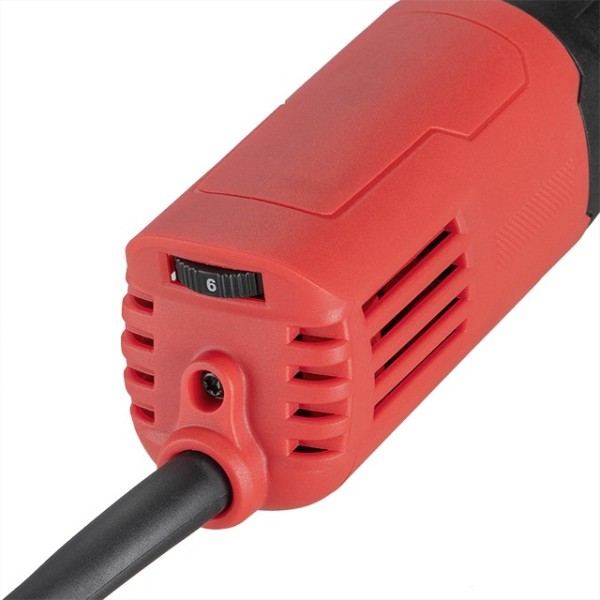 Шліфмашина кутова 1400 Вт, діаметр круга 125 мм, 6000-12200 об/хв., система стабілізації обертів, захист від повторного включення, плавний пуск INTERTOOL WT-0236