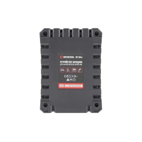 Пристрій зарядний для акумуляторів Li-ion 20 В, струм заряду 2.0 А INTERTOOL WT-0344