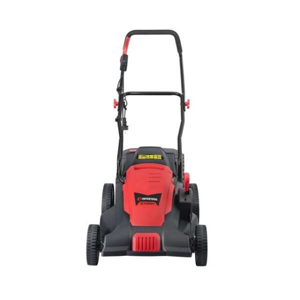 Газонокосарка електрична 1.8 кВт, 230 В~50 Гц, 2850 об/хв, ширина захвату 420 мм, висота зрізу 25-75 мм, контейнер 50 літрів STORM INTERTOOL WT-1201