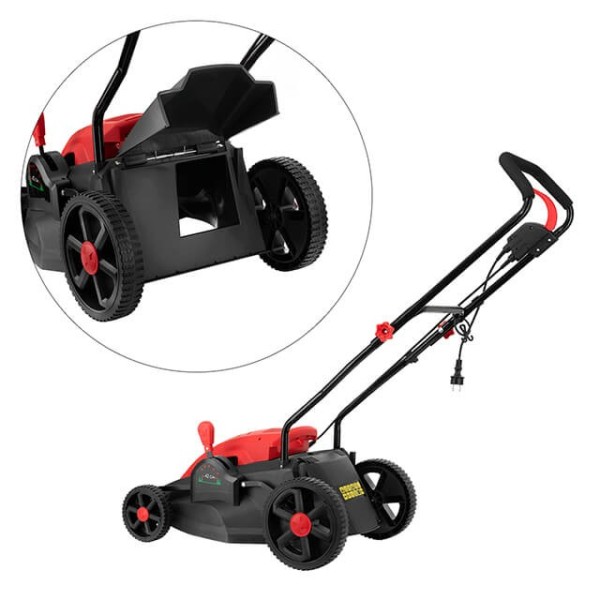 Газонокосарка електрична 1.8 кВт, 230 В~50 Гц, 2850 об/хв, ширина захвату 420 мм, висота зрізу 25-75 мм, контейнер 50 літрів STORM INTERTOOL WT-1201