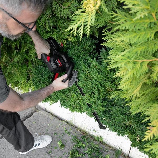 Кущоріз акумуляторний 20 В, 2000 об/хв, довжина шини 500 мм, діаметр зрізу 18 мм, леза 65 mn, без ЗП та АКБ, STORM INTERTOOL WT-9115