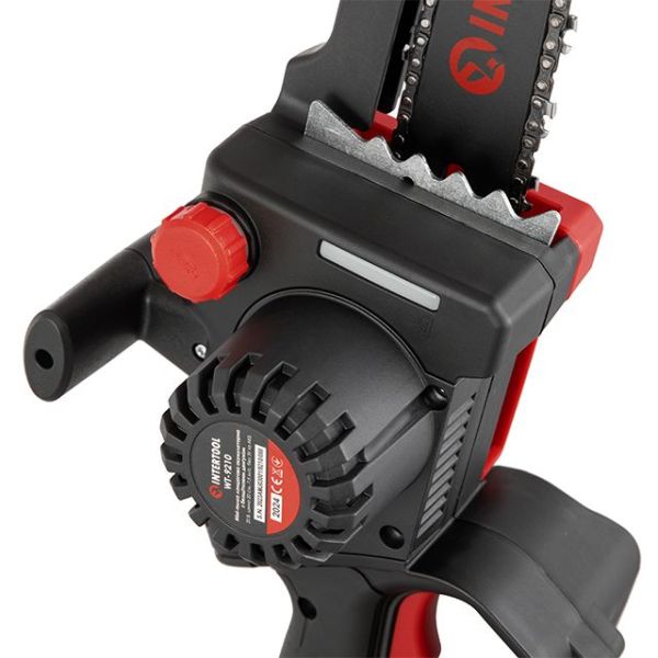 Міні-пилка ланцюгова акумуляторна з безщітковим двигуном 20 В, шина 20 см, 7.5 м/с, без ЗП та АКБ, STORM INTERTOOL WT-9210