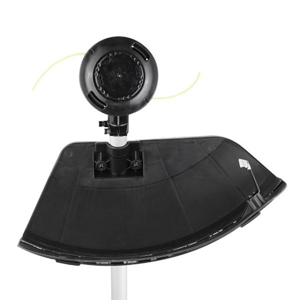 Тример акумуляторний з безщітковим двигуном 40 В (2х20 В), 6000 об/хв, діаметр обертання диска/ліски 255/350 мм, котушка + 3-х зубчастий ніж, без ЗП та АКБ, STORM INTERTOOL WT-9213