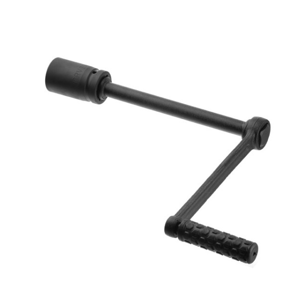 Ключ балонний роторний на підшипнику для вантажівок 261 мм, передавальне відношення 1:68, макс. крут. момент 5200 Нм, головки 32, 33 мм, пластиковий кейс INTERTOOL XT-0002