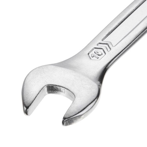 Ключ комбінований 10 мм, CrV, покриття сатин-хром, DIN3113, STORM INTERTOOL XT-1010