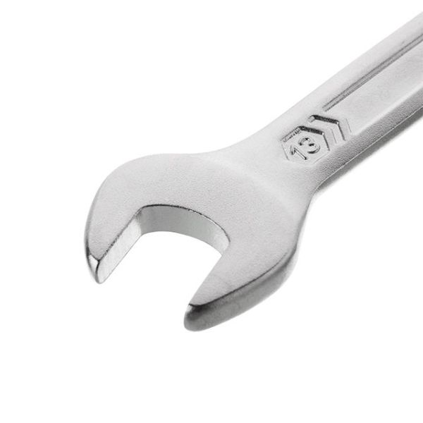 Ключ комбінований 13 мм, STORM, Cr-V, покриття сатин-хром INTERTOOL XT-1013