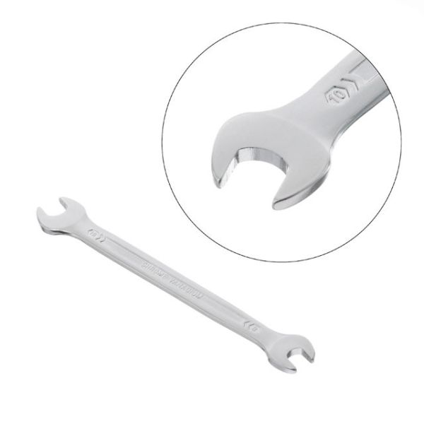 Ключ ріжковий 8-10 мм, STORM, Cr-V, покриття сатин-хром INTERTOOL XT-1109