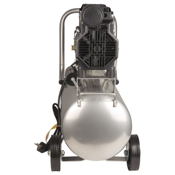 Компресор двоциліндровий безмасляний 1.1кВт 1400об/хв 160л/хв 8бар 58дБ 24л SIGMA (7042521)