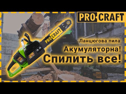 Акумуляторна ланцюгова пилка Procraft PCA40/2 (Без АКБ та ЗП)