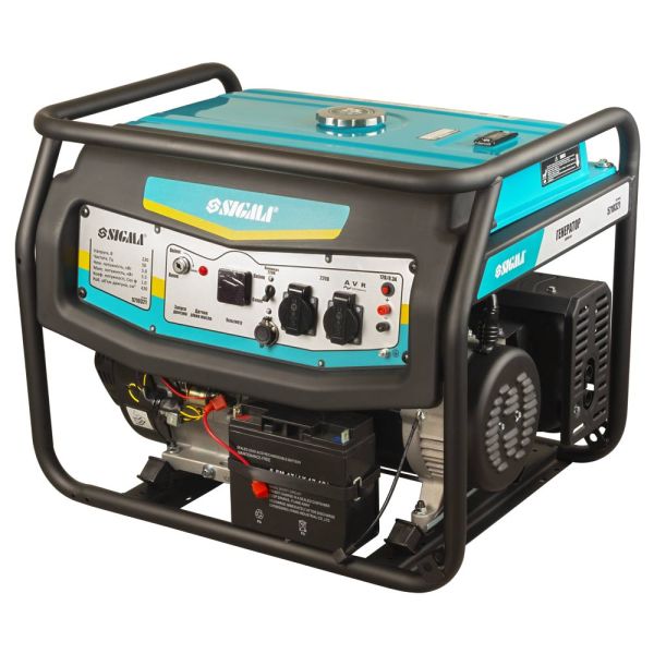 Генератор бензиновий 220В 5.0/5.5кВт 4-х тактний з виведенням під АВР SIGMA (5710321)