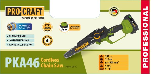 Акумуляторна міні пила Procraft PKA46 (2 акб) Кейс