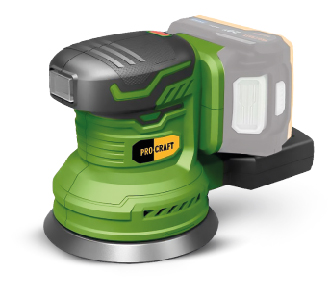 Акумуляторна ексцентрикова шліфмашина Procraft PX20BL (без акб та зп)