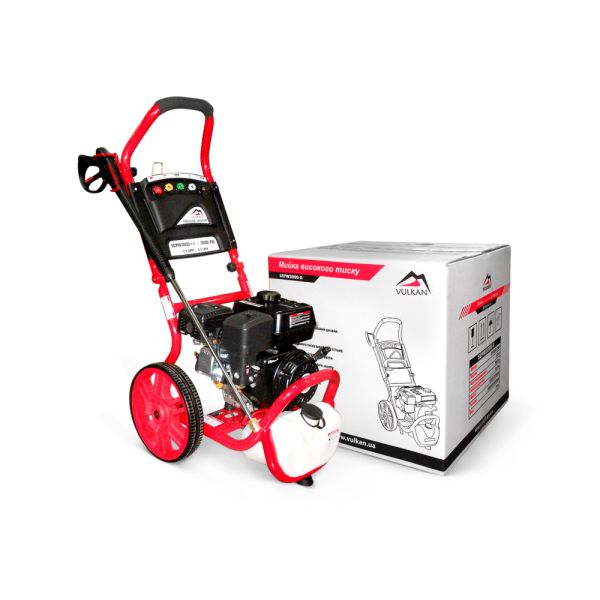 Мийка в/т SCPW3000-II, 200bar 498л/год, бенз. двигун, колеса