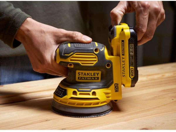 Шліфмашина ексцентрикова акумуляторна безщіткова STANLEY FATMAX SFMCW220D1S