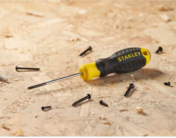 Викрутка Cushion Grip довжиною 60 мм з паралельним жалом під шліц SL 2.5 STANLEY STHT16151-0