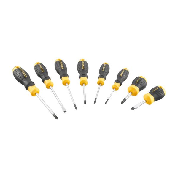 Набір з восьми викруток CushionGrip STANLEY STHT16167-0