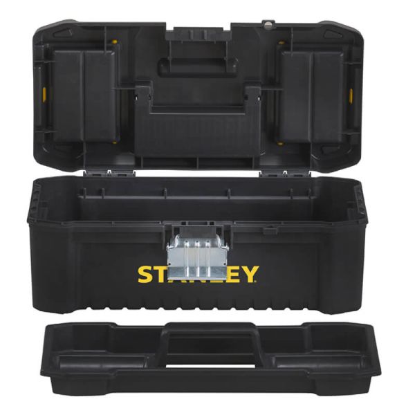 Ящик ESSENTIAL пластиковий з металевими застібками, розмір 316x156x128 мм (12.5 ) STANLEY STST1-75515