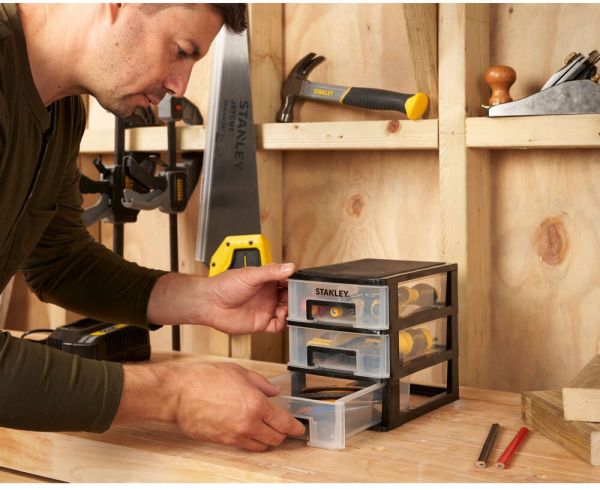 Органайзер вертикальний з трьома висувними відділеннями STANLEY STST40710-1