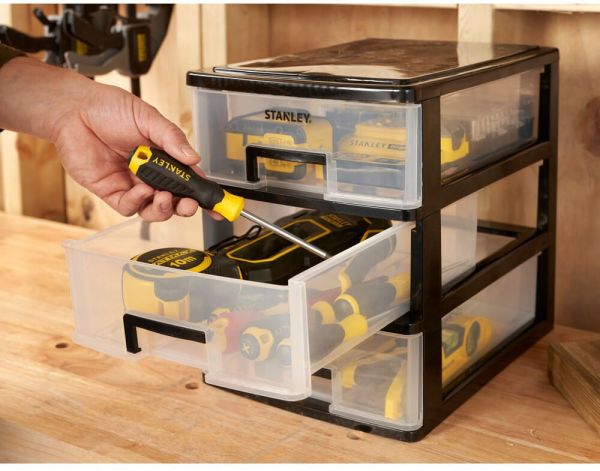 Органайзер вертикальний з трьома висувними відділеннями STANLEY STST40712-1