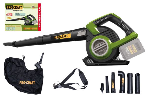 Акумуляторний пилосос-повітродувка Procraft VB20 (без акб та зп)