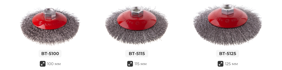 Лінійка щіток для болгарок