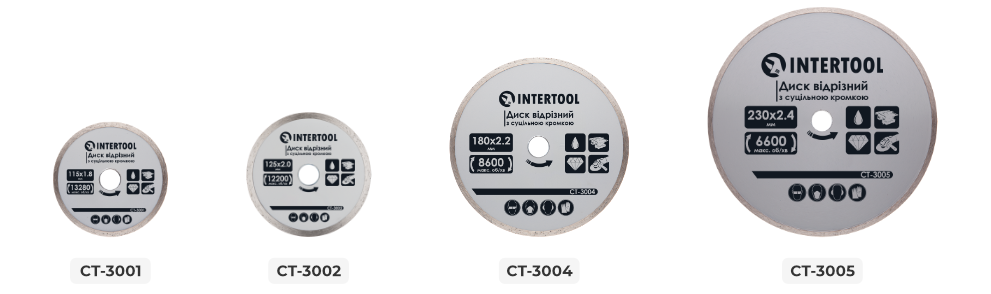 Лінійка відрізних сегментних дисків