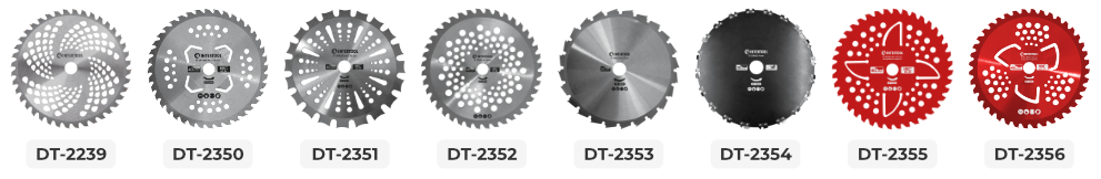 Лінійка ножів для мотокос і тримерів