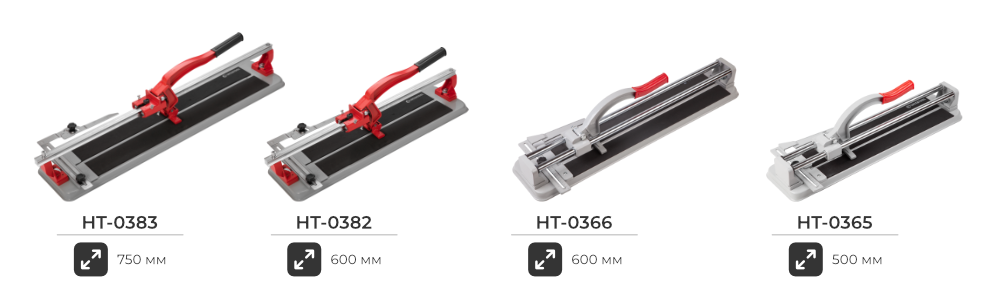 Лінійка плиткорізів на підшипниках