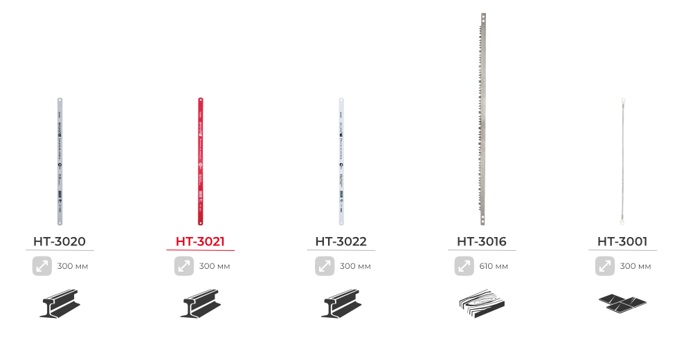 Лінійка ножівкових полотен