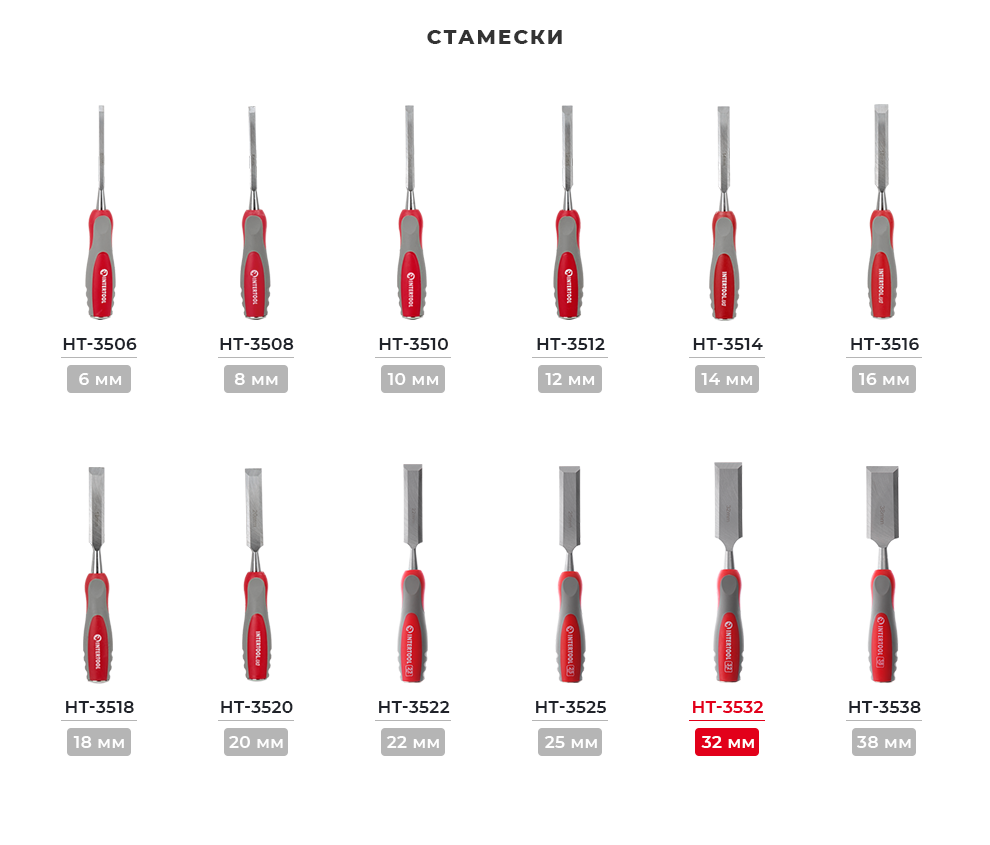 Лінійка стамесок