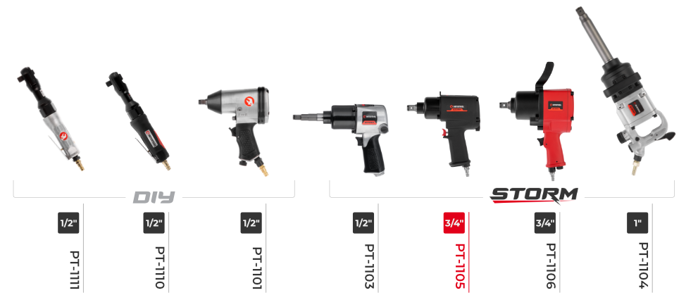 Лінійка пневмозаклепників