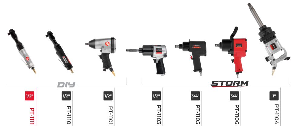 Лінійка пневмозаклепників