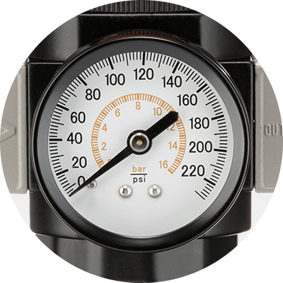 Манометр з редуктором