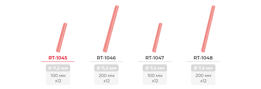 Лінійка клейових стрижнів