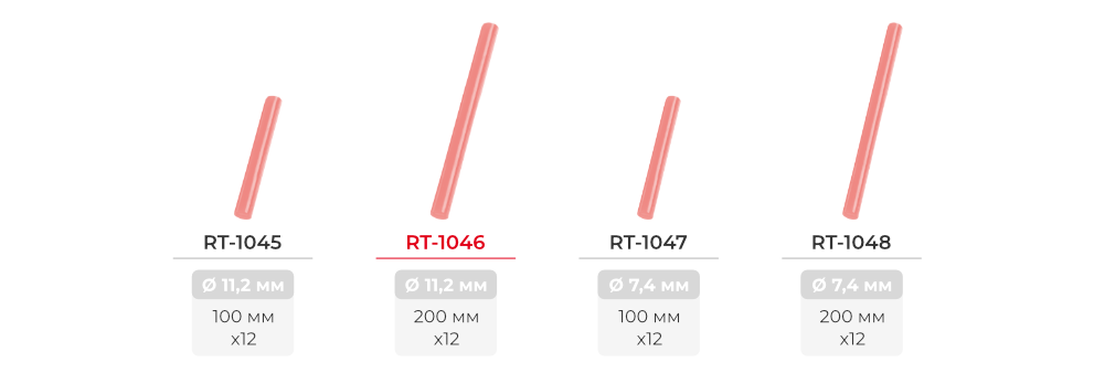 Лінійка клейових стрижнів