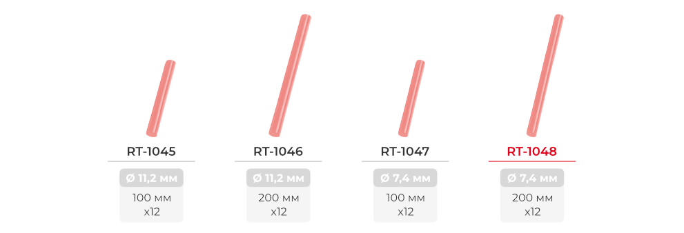 Лінійка клейових стрижнів