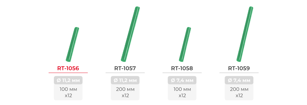 Лінійка клейових стрижнів