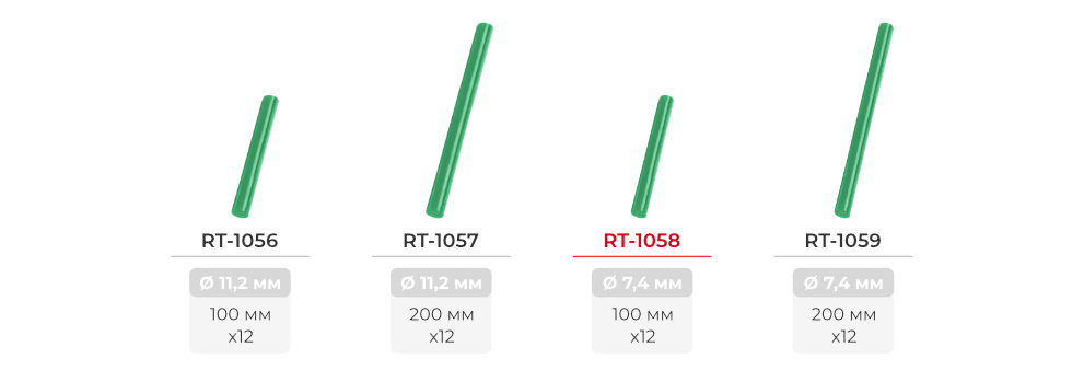 Лінійка клейових стрижнів