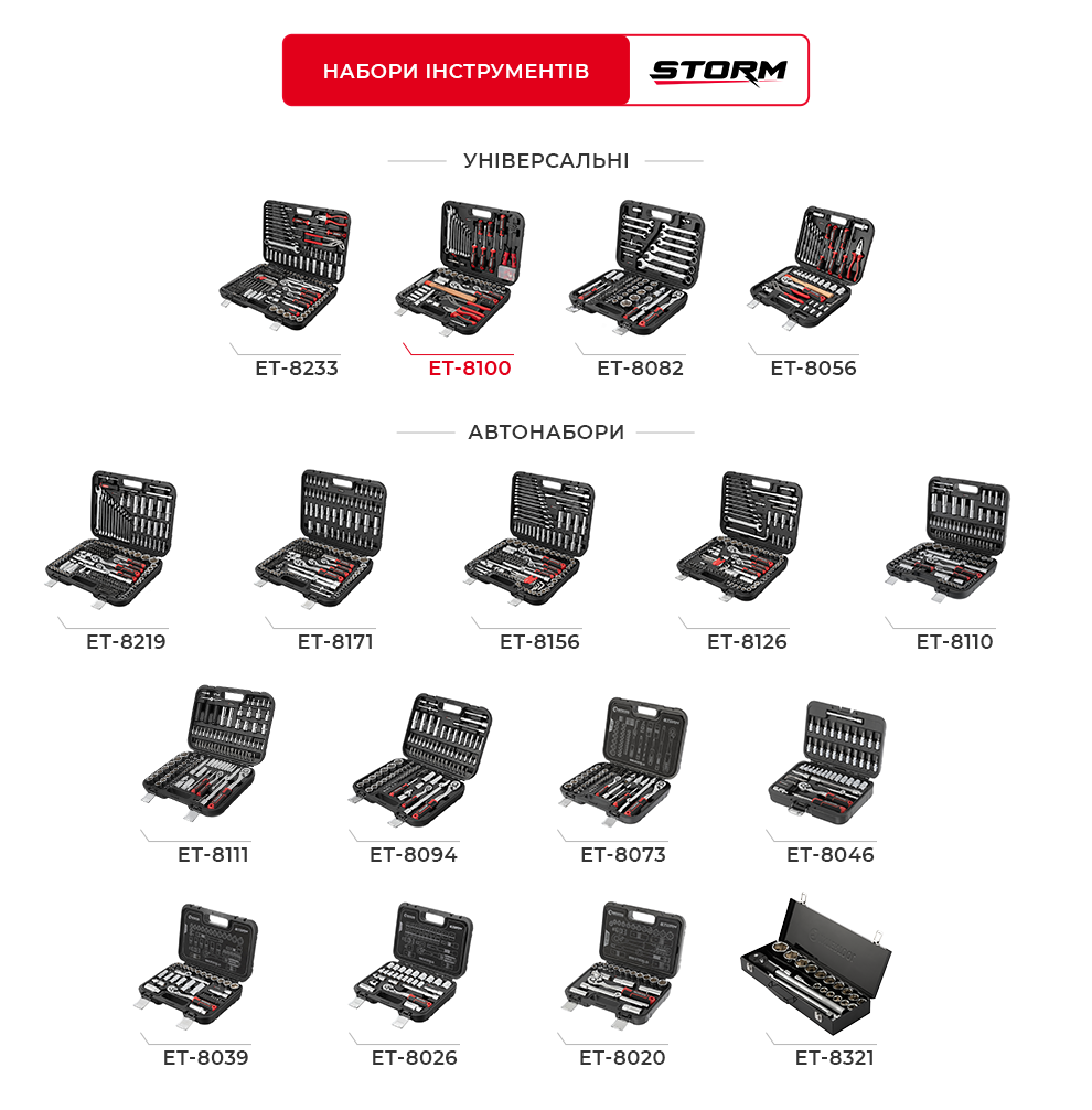 Набори серії STORM 
