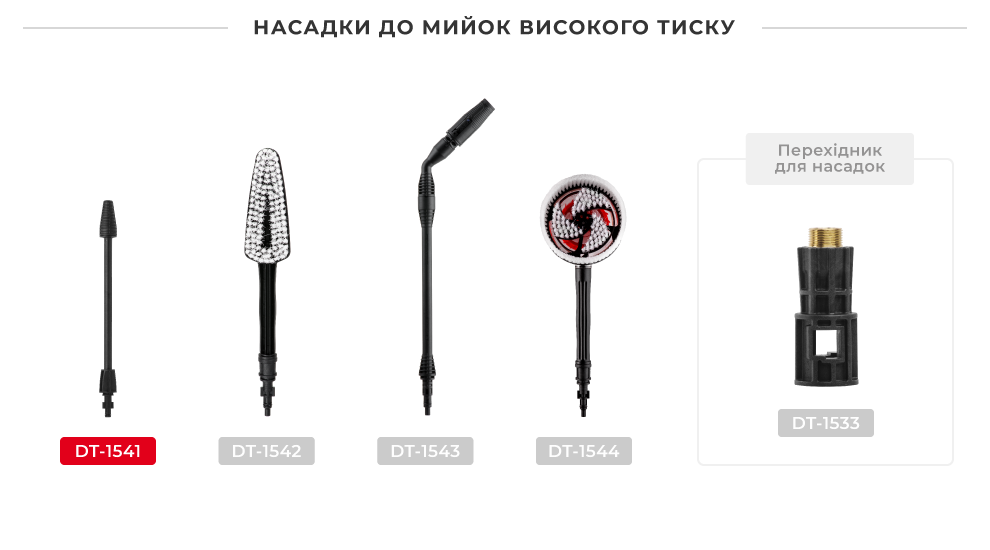 Лінійка насадок для піни