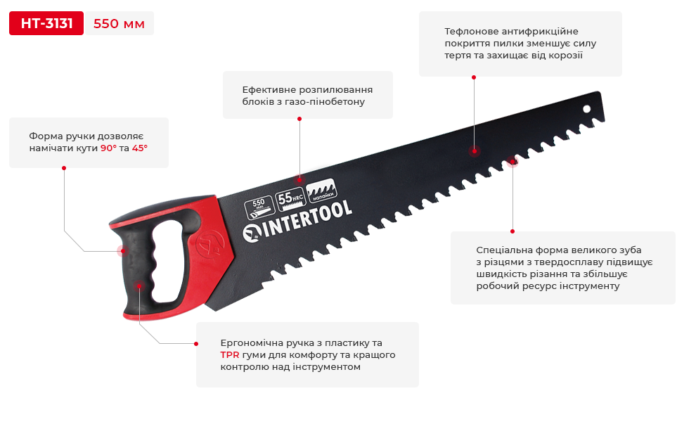 Переваги ножівки