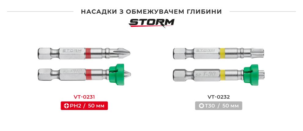 Лінійка біт з обмежувачем глибини